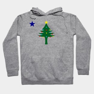 A Merry Christmas Maine flag Hoodie